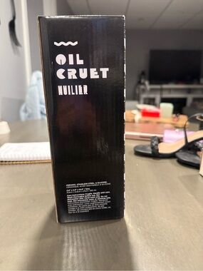 Source Unknown Black Oil Cruet Dispensers